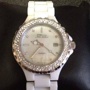 Daniel Steiger white ceramic watch